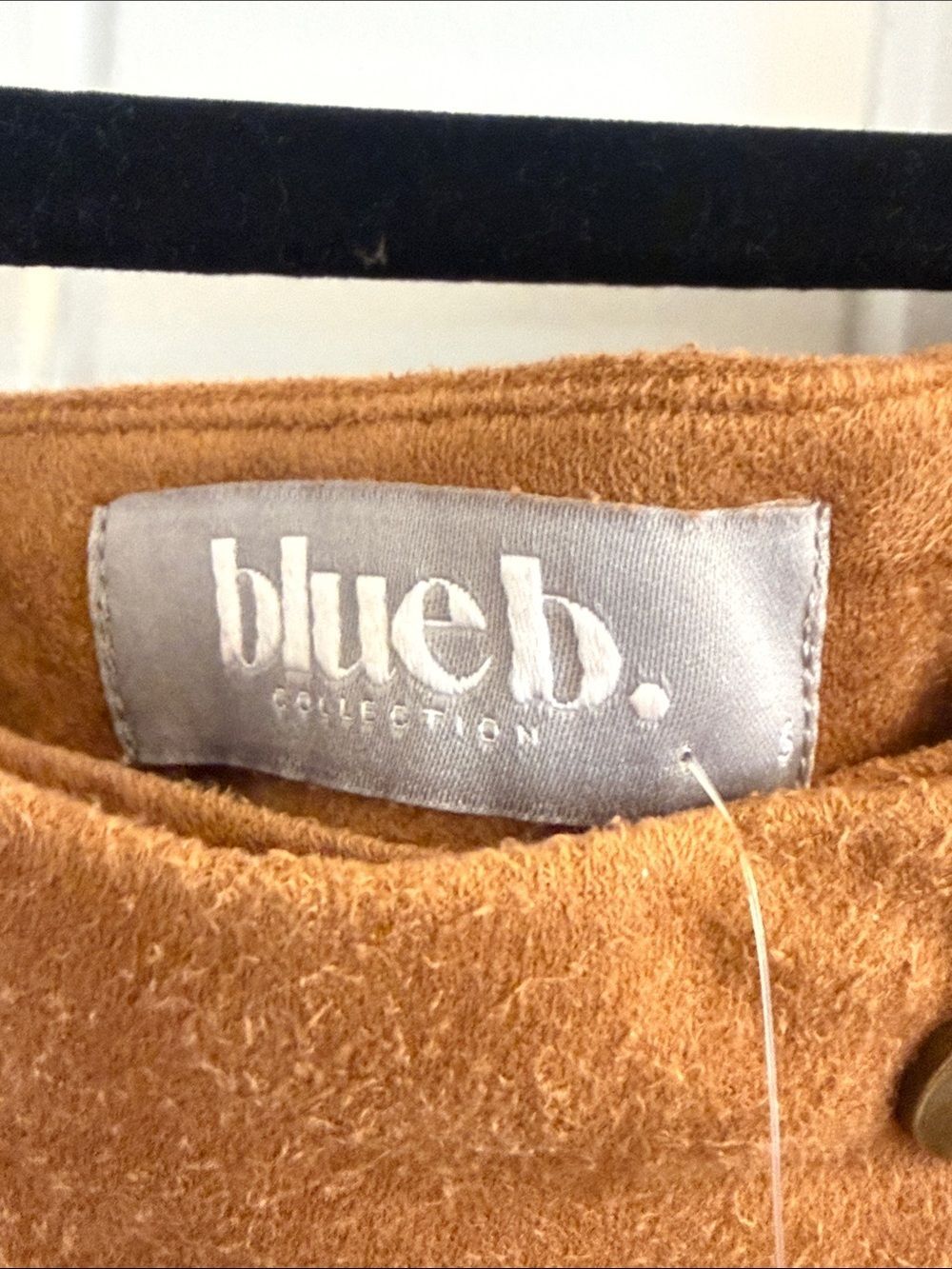 Tan Fringe Suede Blue B. Skirt Small BNWT - Picture 2 of 6